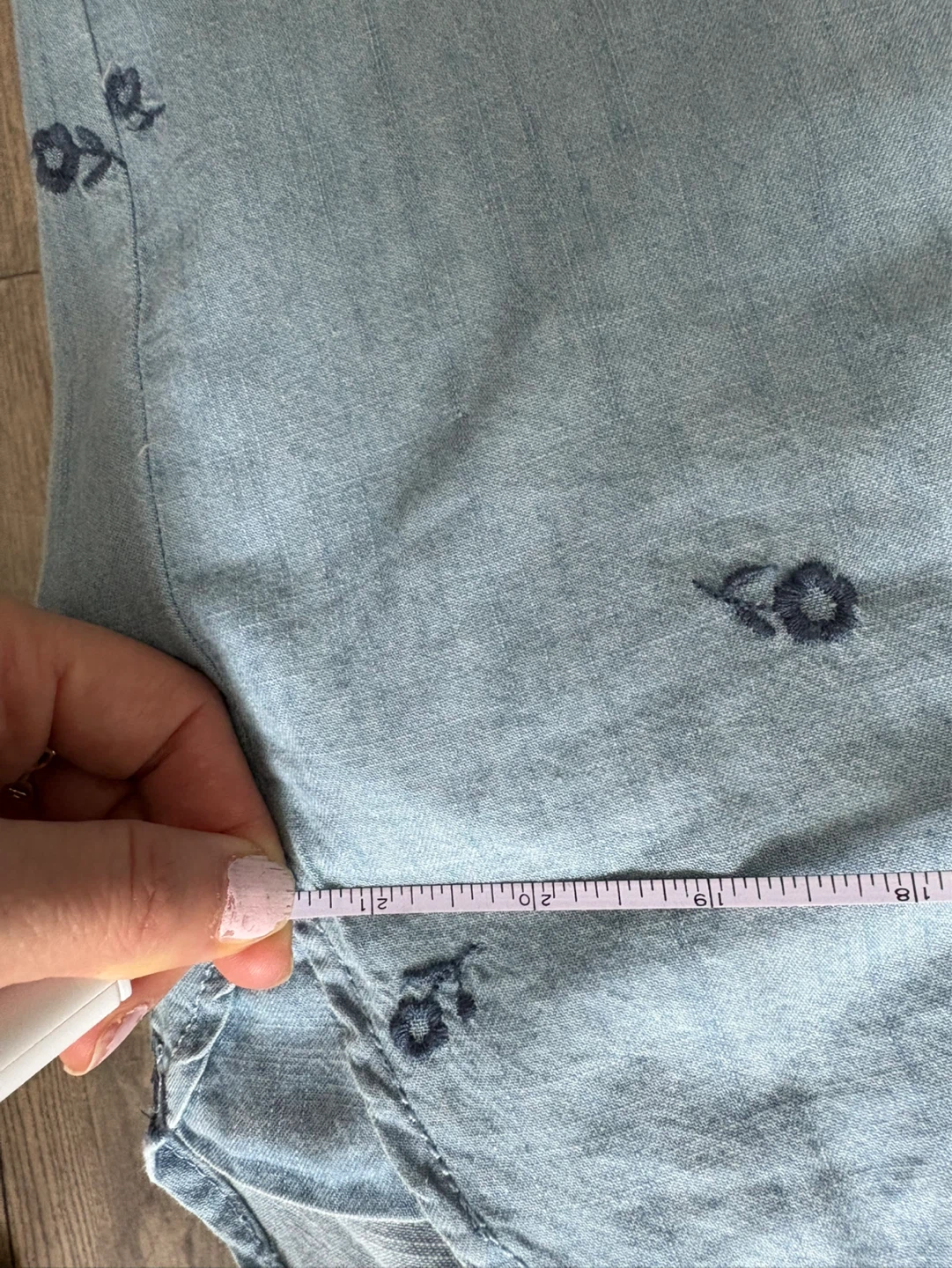 Brand new DENIM CO Chambray Button-Up Shirt - photo 3