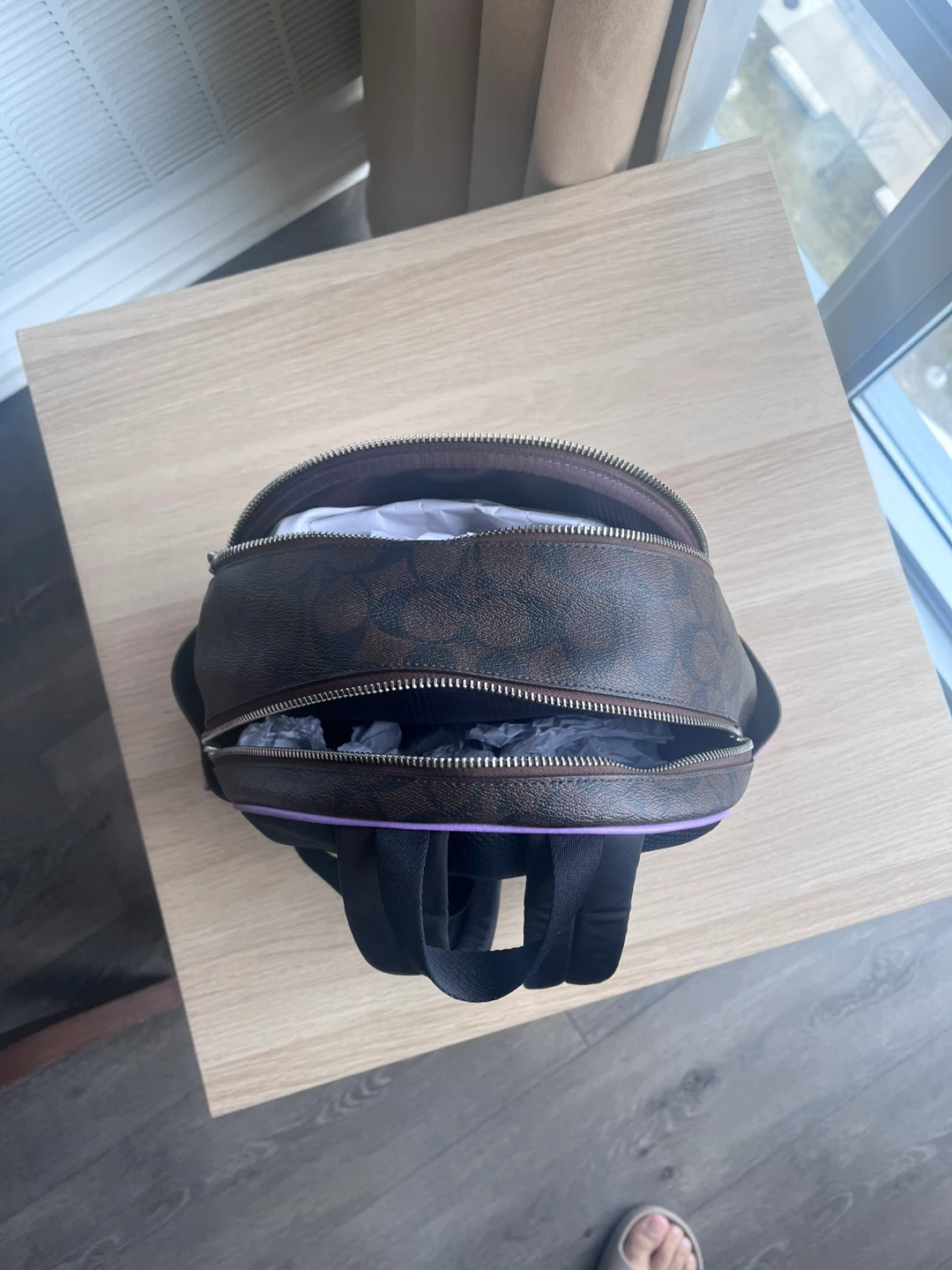 Coach Signature Backpack - Brown/Purple - photo 4