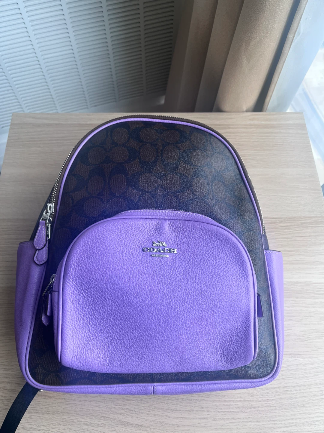 Coach Signature Backpack - Brown/Purple - photo 3