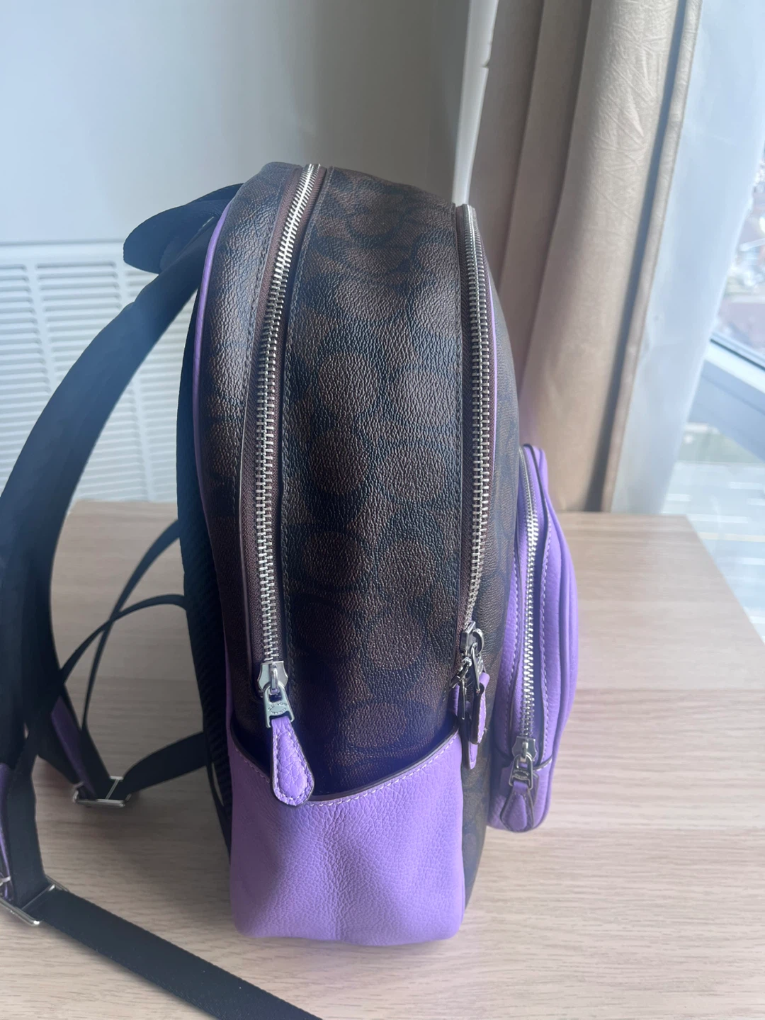 Coach Signature Backpack - Brown/Purple - photo 5