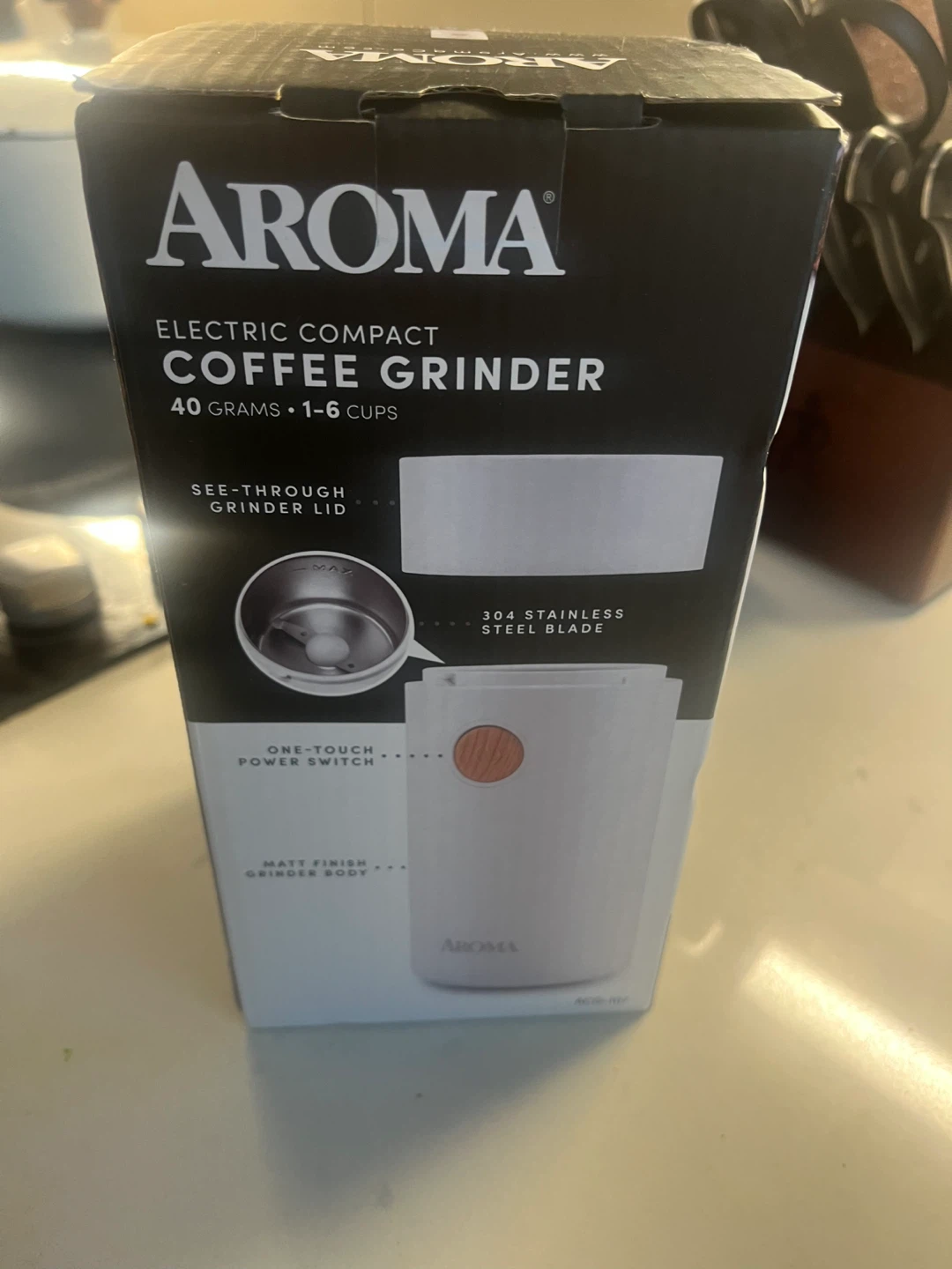 Aroma Electric Compact Coffee Grinder