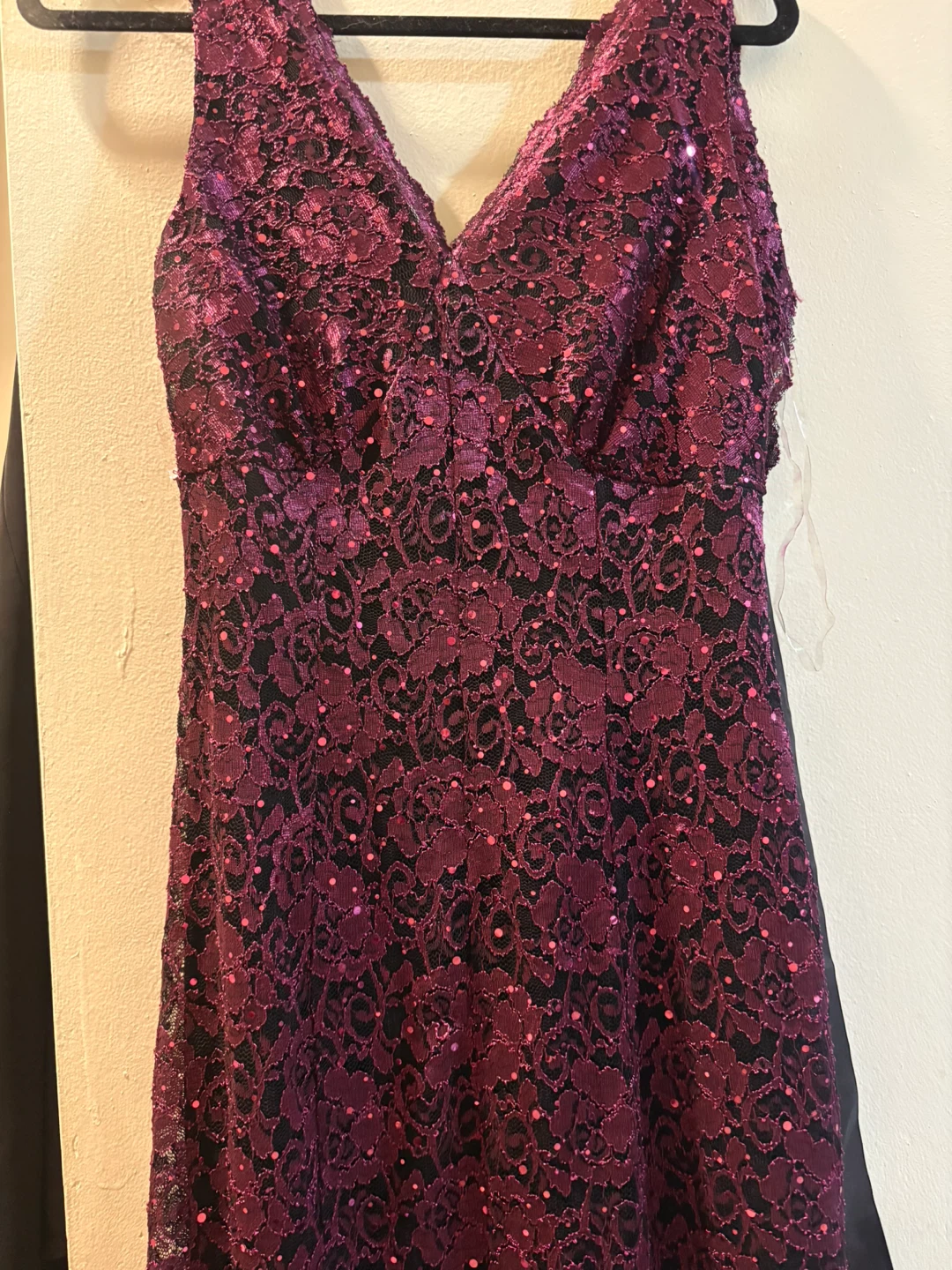 Women's Purple Lace Formal Gown