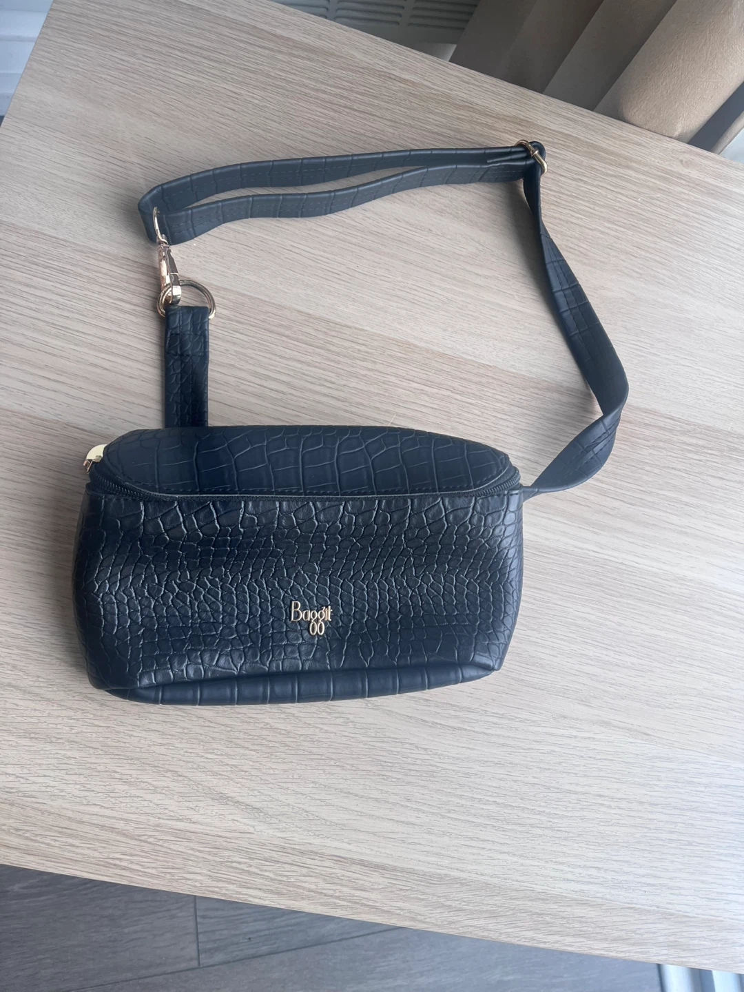 Baggit Black Croc-Embossed Belt Bag - photo 3