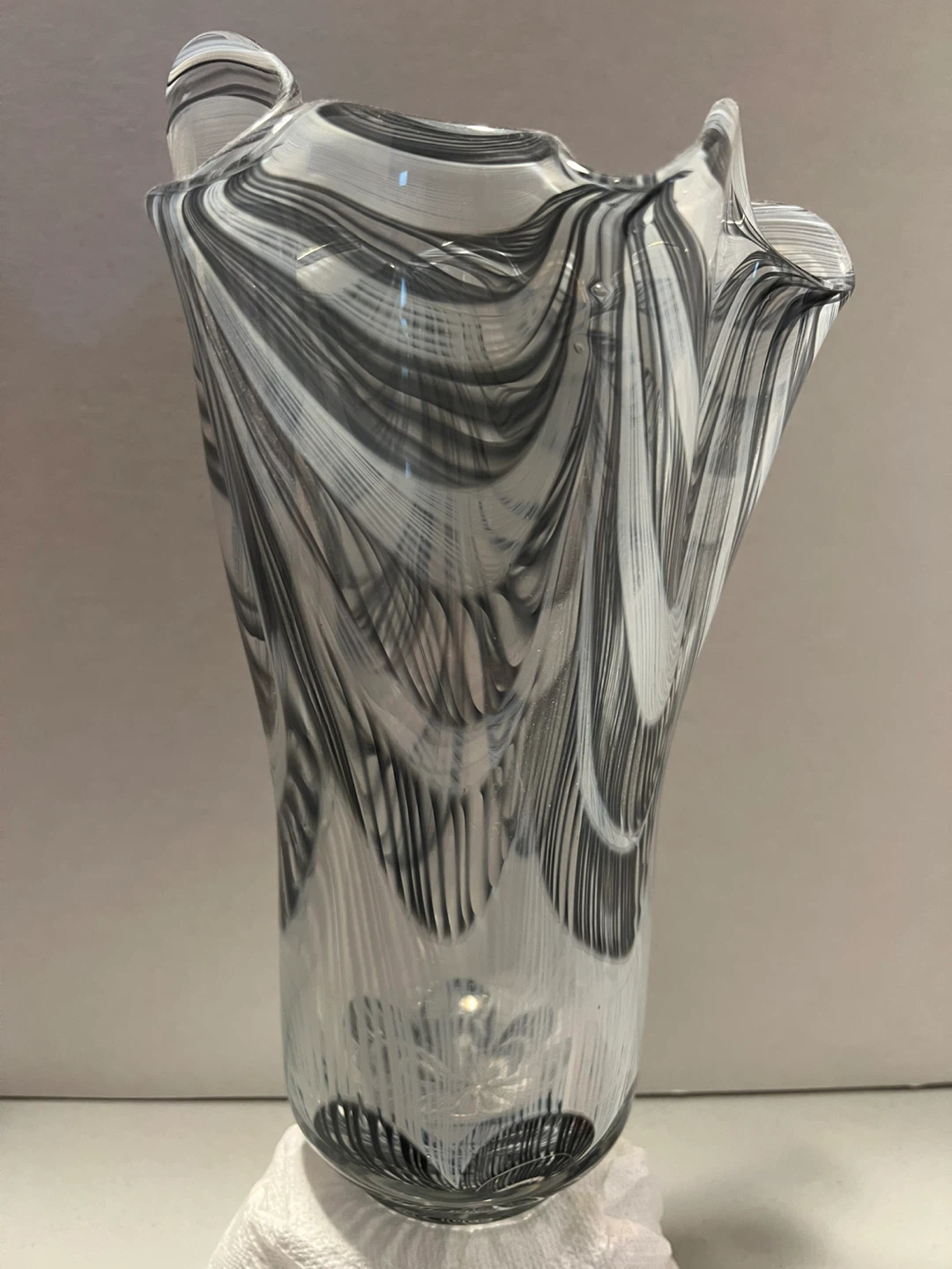 Large 11” Neman Belarus Crystal Vase - photo 2