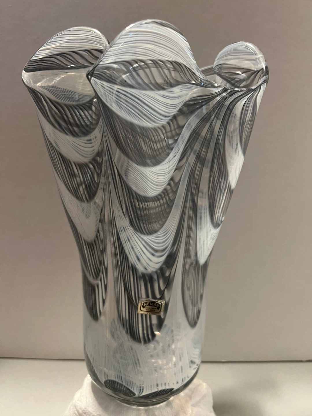 Large 11” Neman Belarus Crystal Vase - photo 4