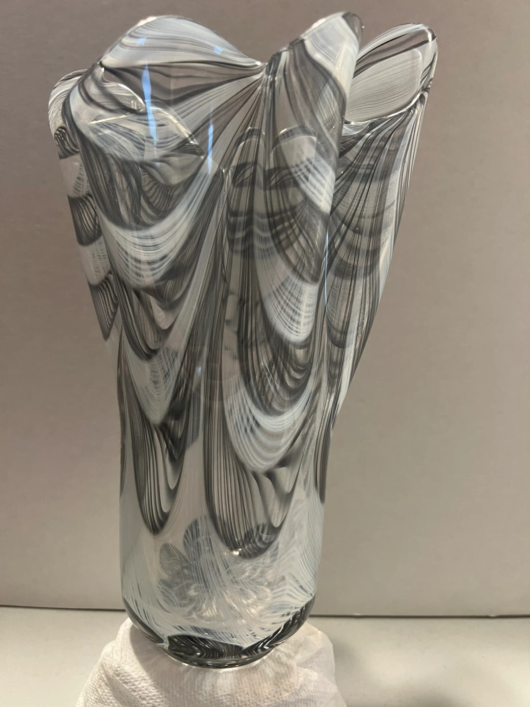 Large 11” Neman Belarus Crystal Vase - photo 3