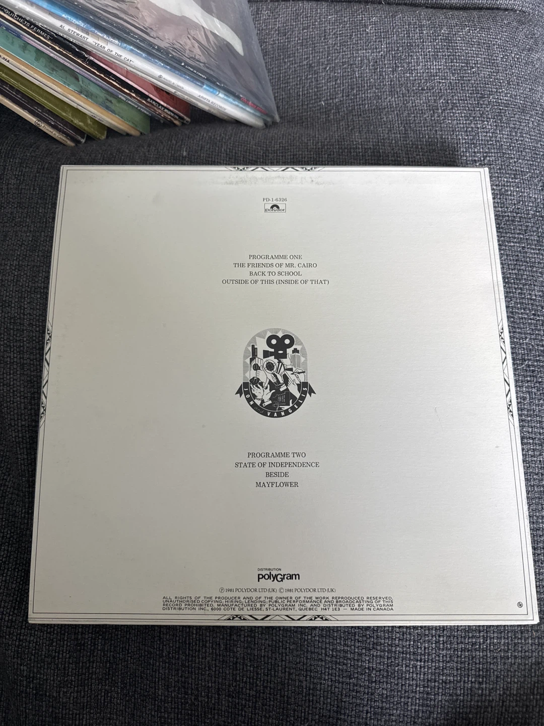 Jon and Vangelis The Friends of Mr. Cairo Vinyl Record - photo 2
