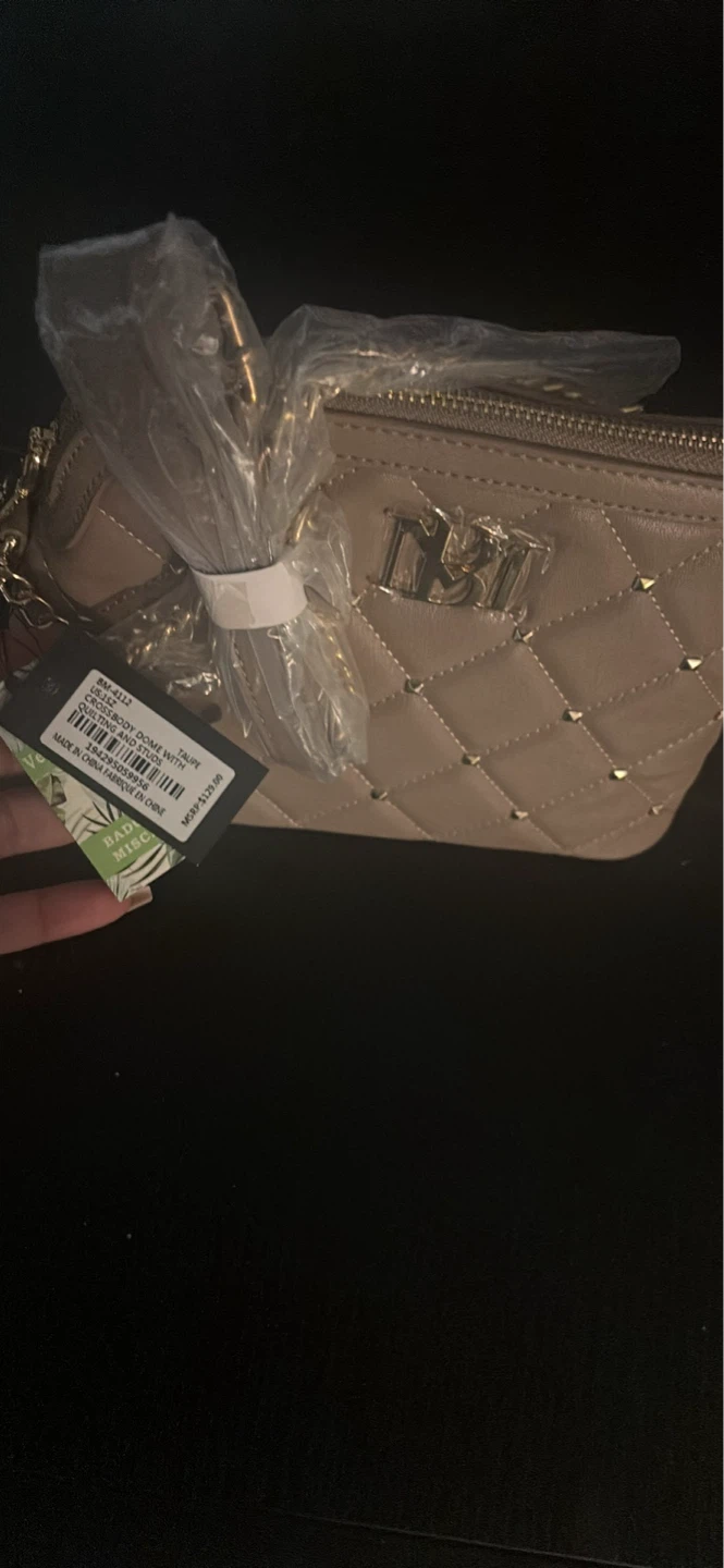 Badgley mishka Quilted Dome Crossbody Bag Taupe - photo 3