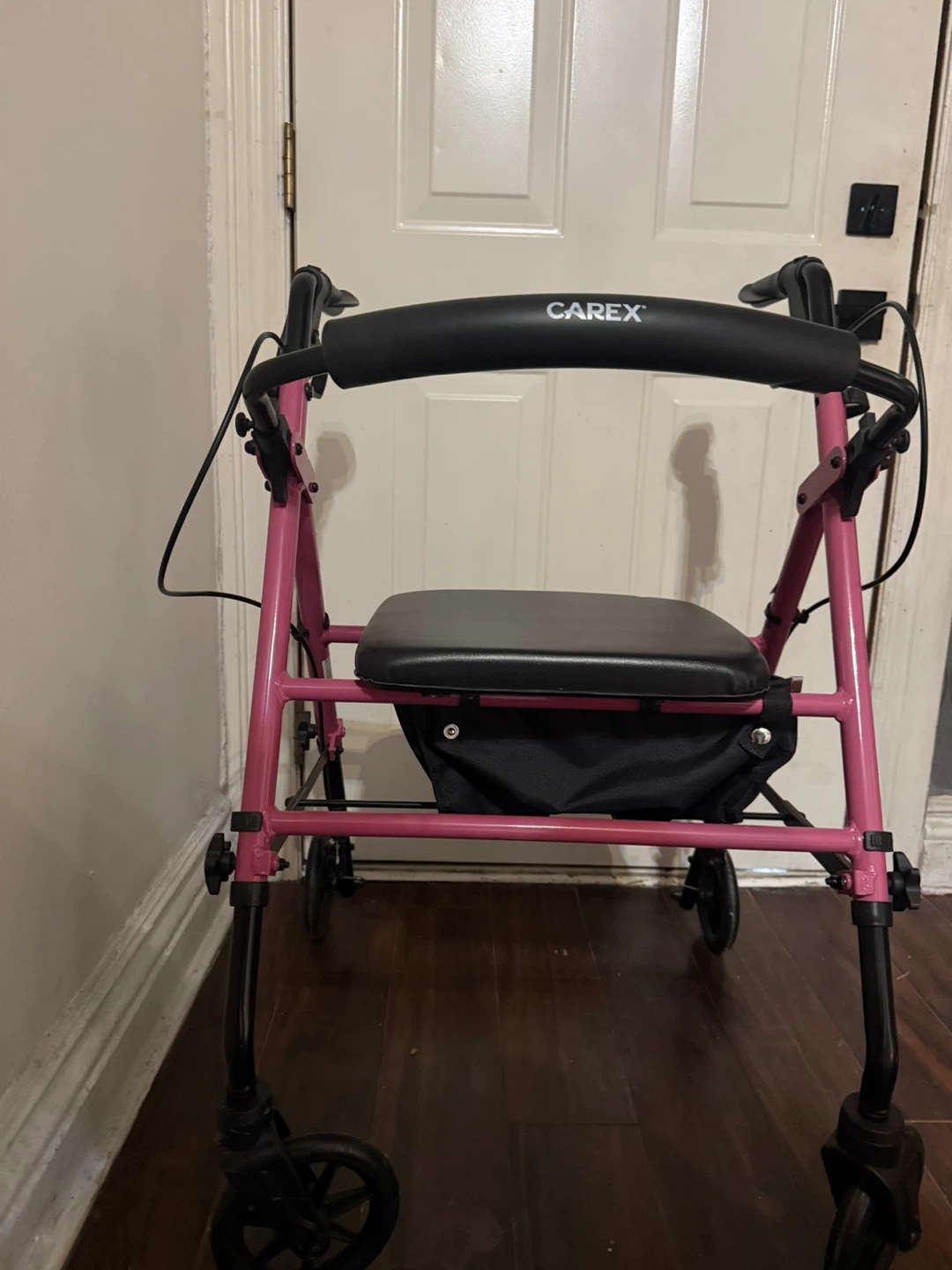 Carex Pink Walker with Seat and Bag