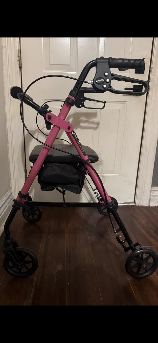Carex Pink Walker with Seat and Bag - photo 2