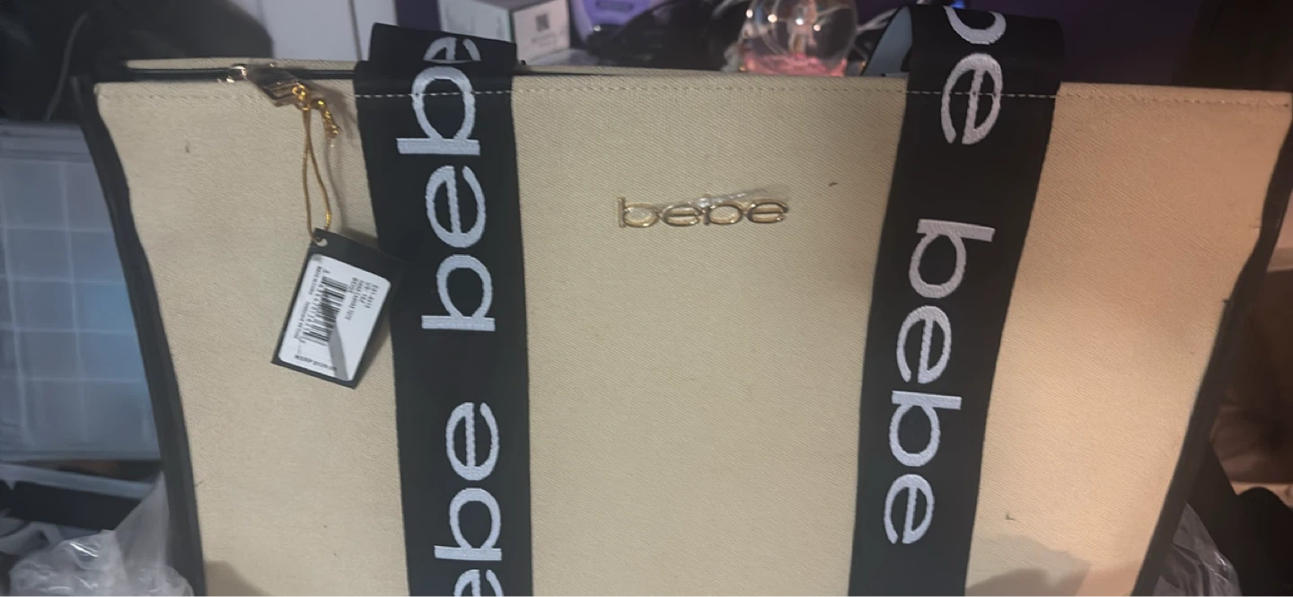 Bebe Hana Canvas Tote Bag - Beige - photo 2