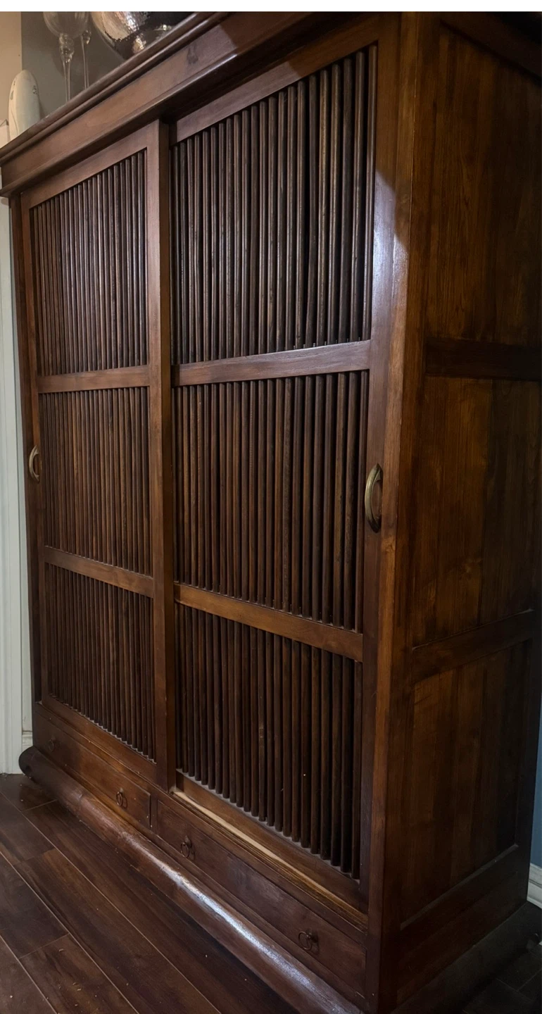 Antique Wooden Sliding Door cabinet/armour