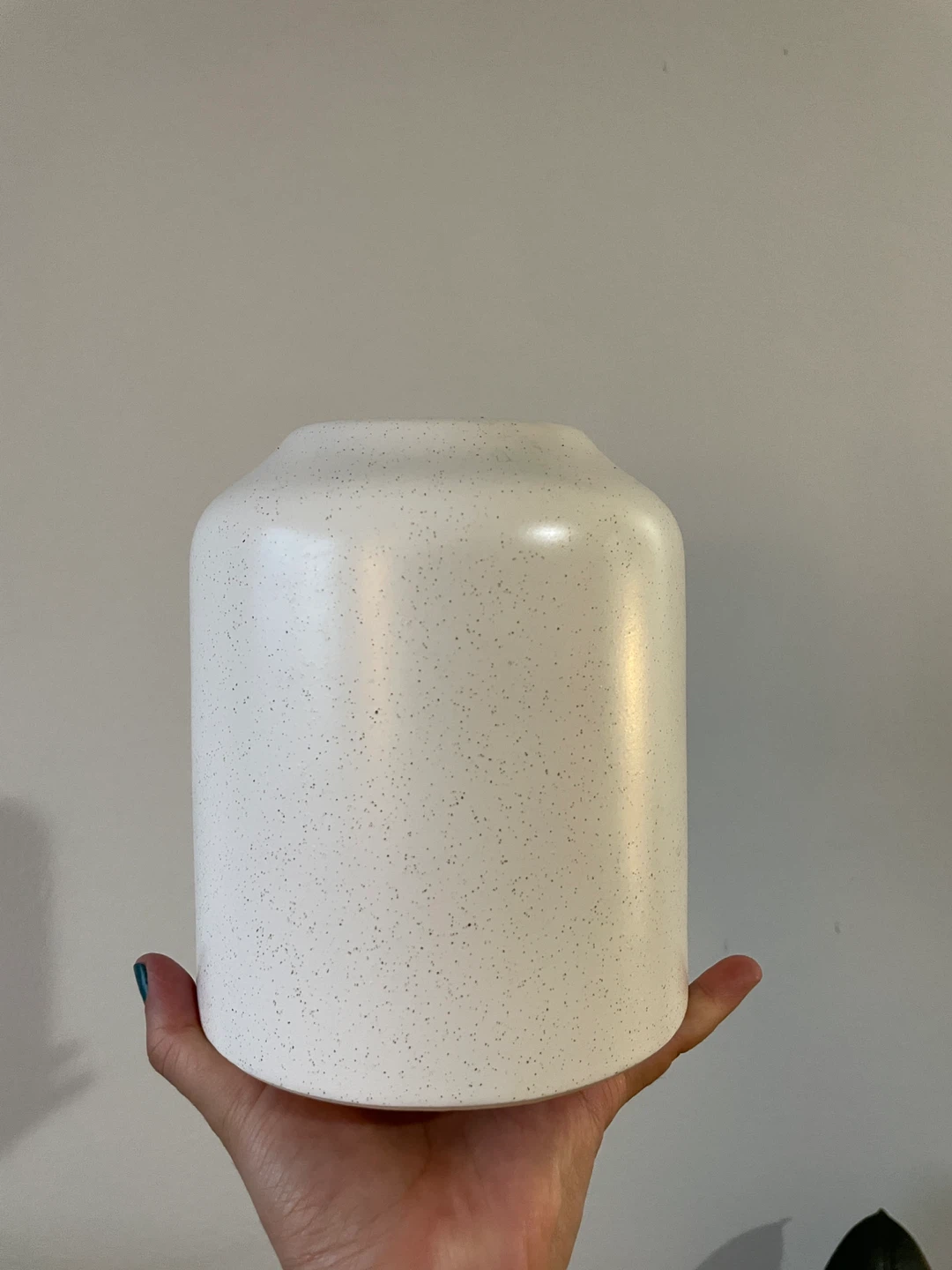 White Speckled Ceramic Vase
