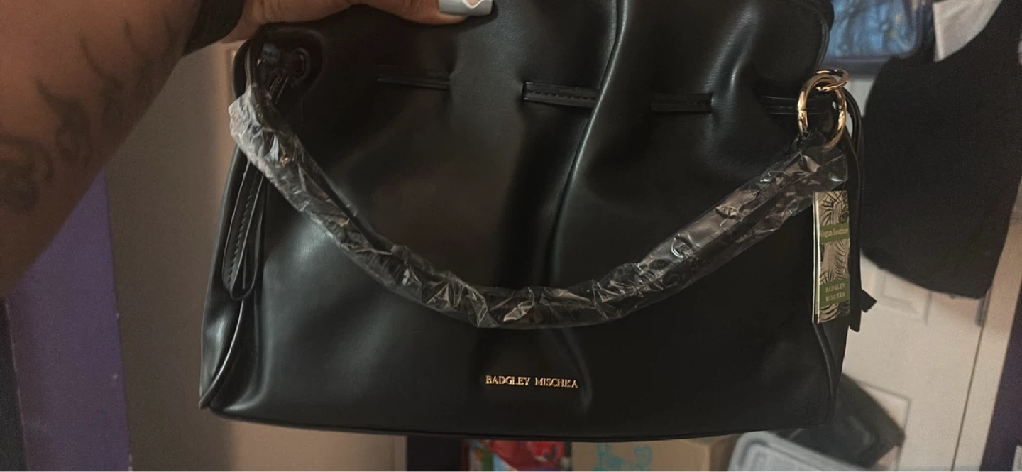 Badgley Mischka Mono Color Bag Black