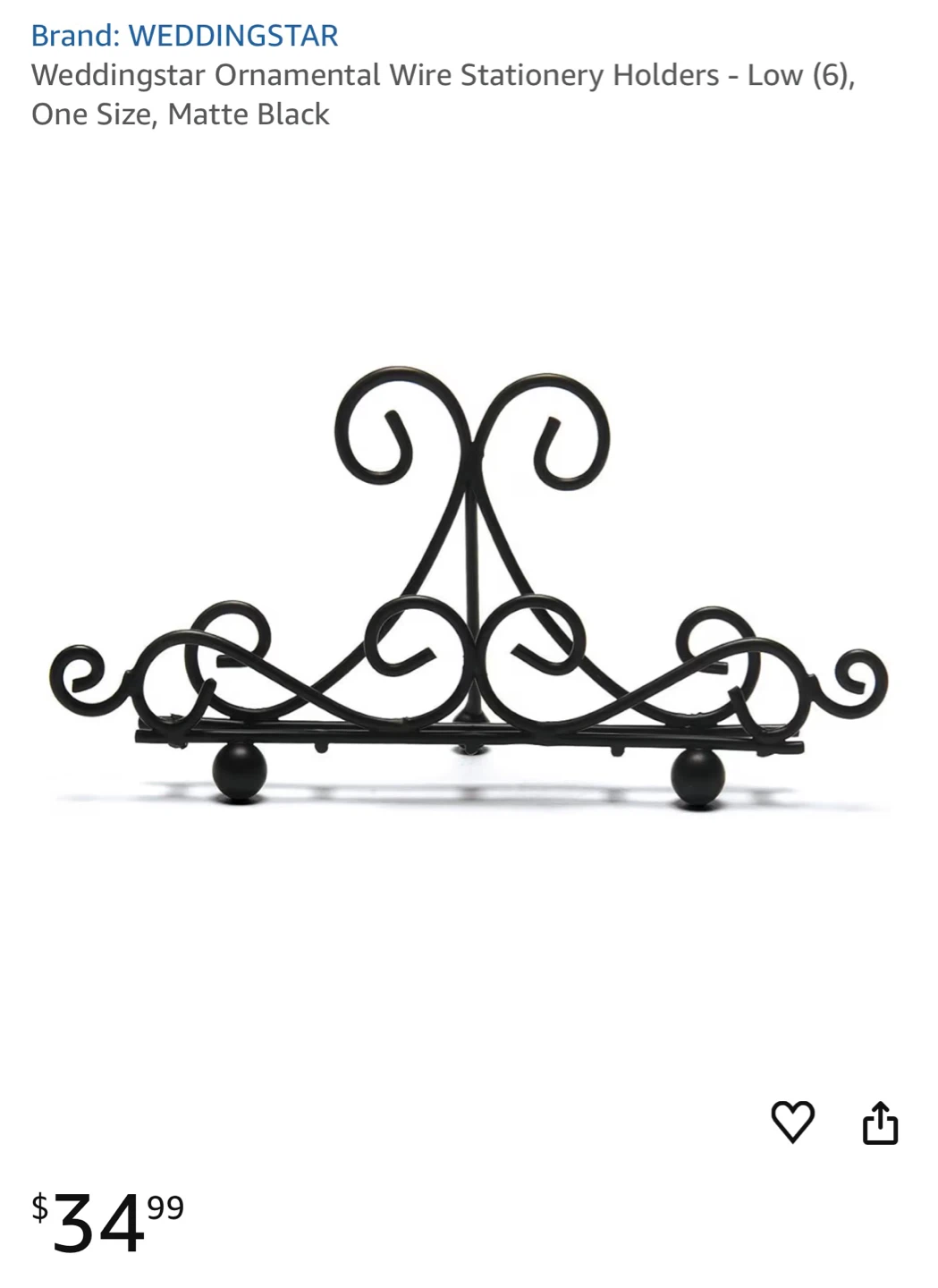 Set of 6 Ornamental Wire Stationery Holders - photo 4