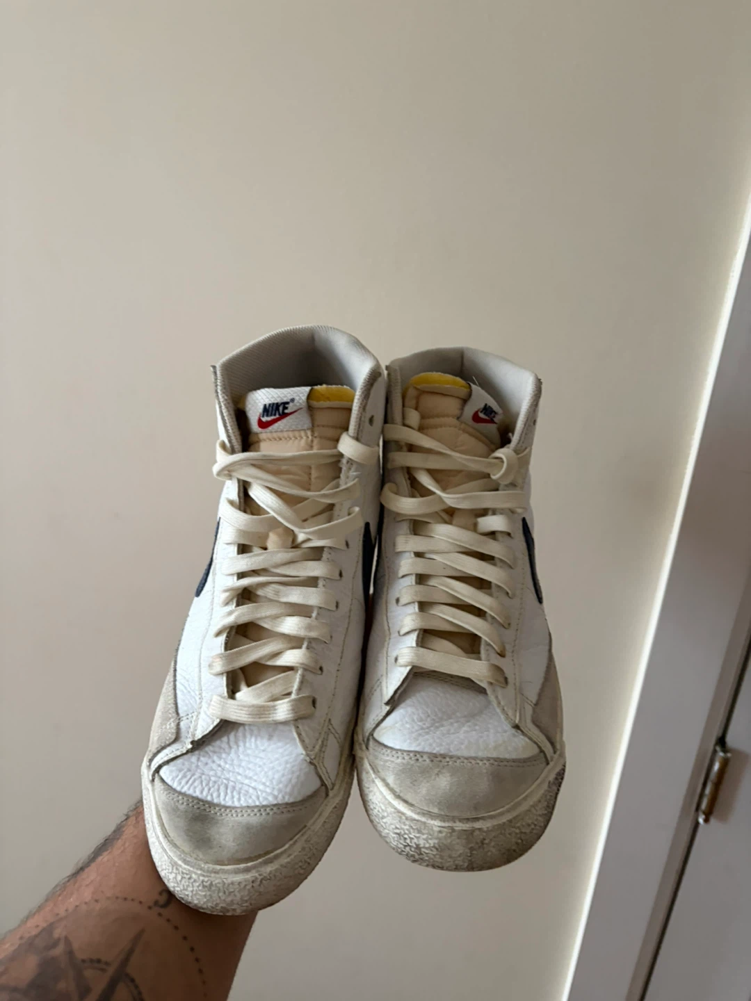 Nike Blazer Mid '77 Vintage White/Blue Sneakers - photo 4