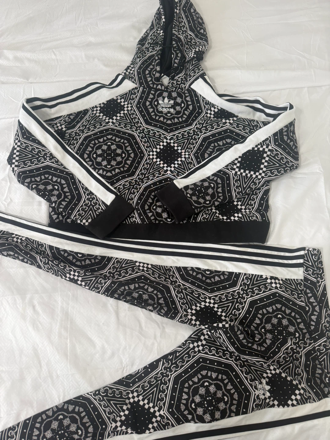 Adidas Bandana Print Tracksuit Set - Size S