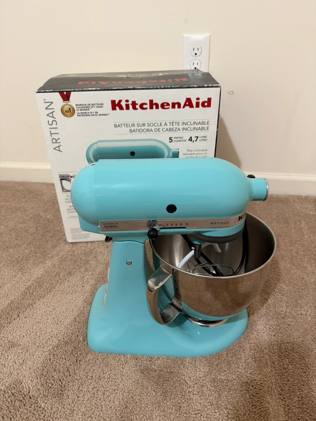 KitchenAid Artisan Tilt-Head Stand Mixer - Aqua Sky