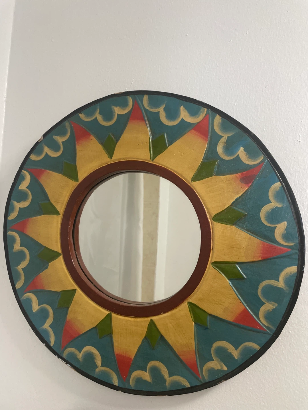 Decorative Sunburst Round Mirror