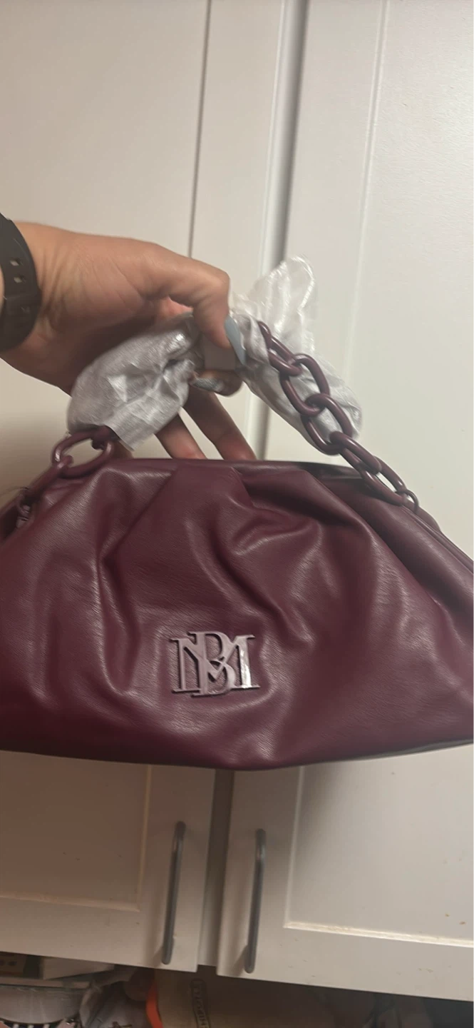 Badgley mishka  Plum Wrapped Frame Clutch - photo 2