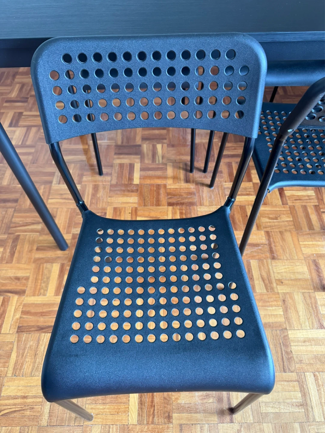 Black IKEA Dining Table and Chairs Set - photo 3