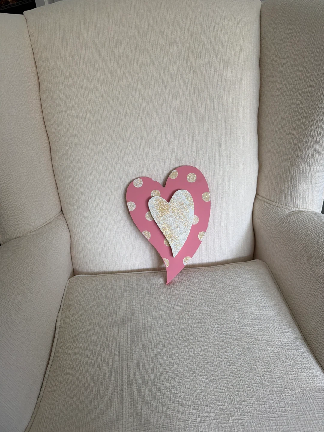 Pink Flowers & Heart Wood Wall Decor Set - photo 4