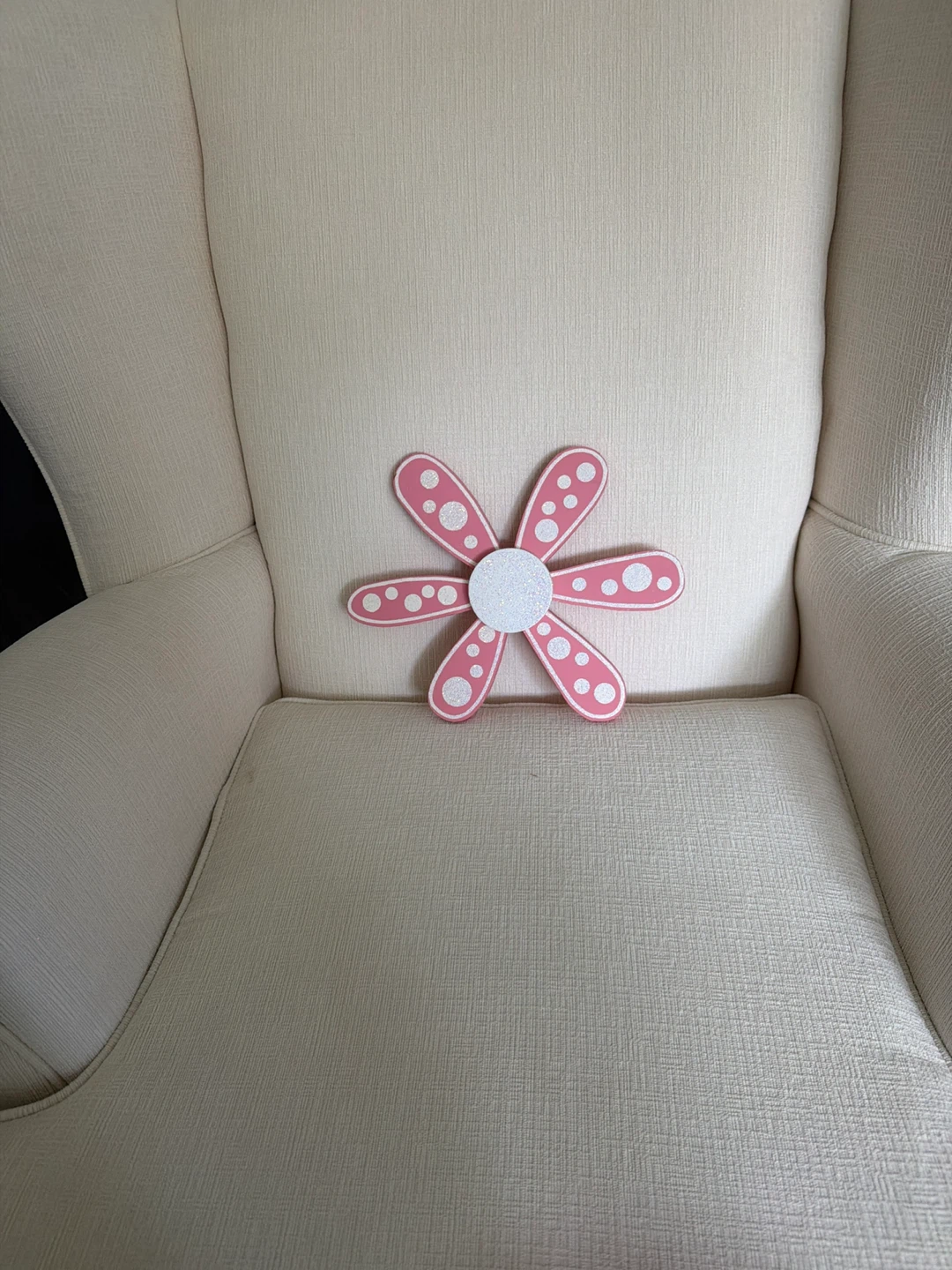 Pink Flowers & Heart Wood Wall Decor Set - photo 3