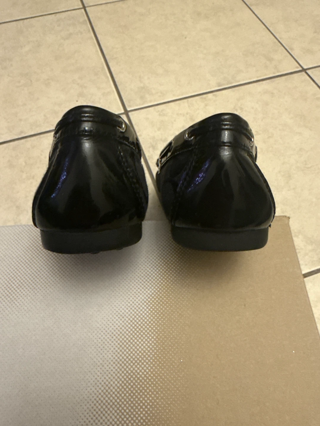 Coach Black Monogram Canvas & Patent Leather Loafers - photo 5