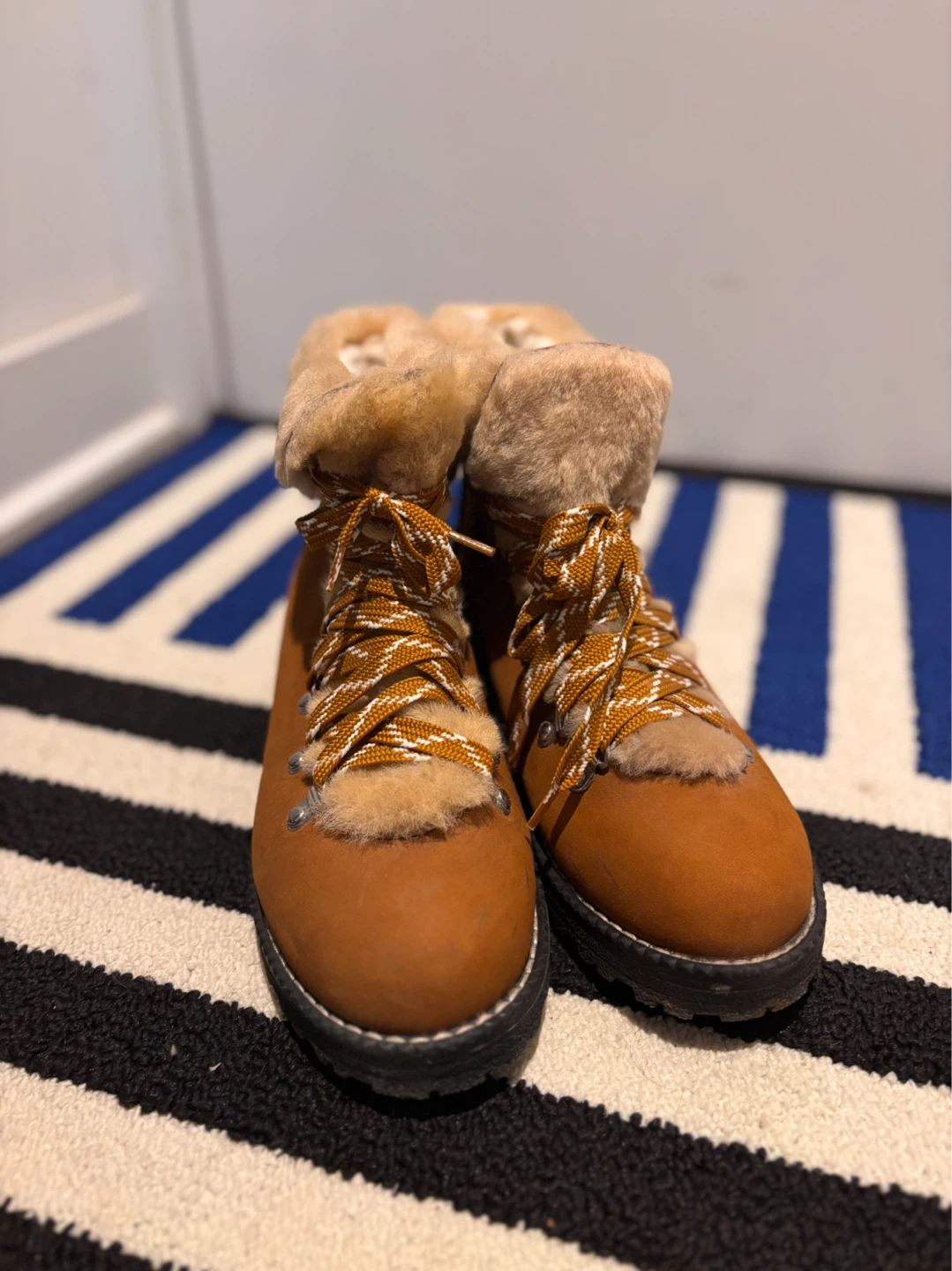 J. Crew Brown Suede Fur Lined Boots - Size 8 - photo 2
