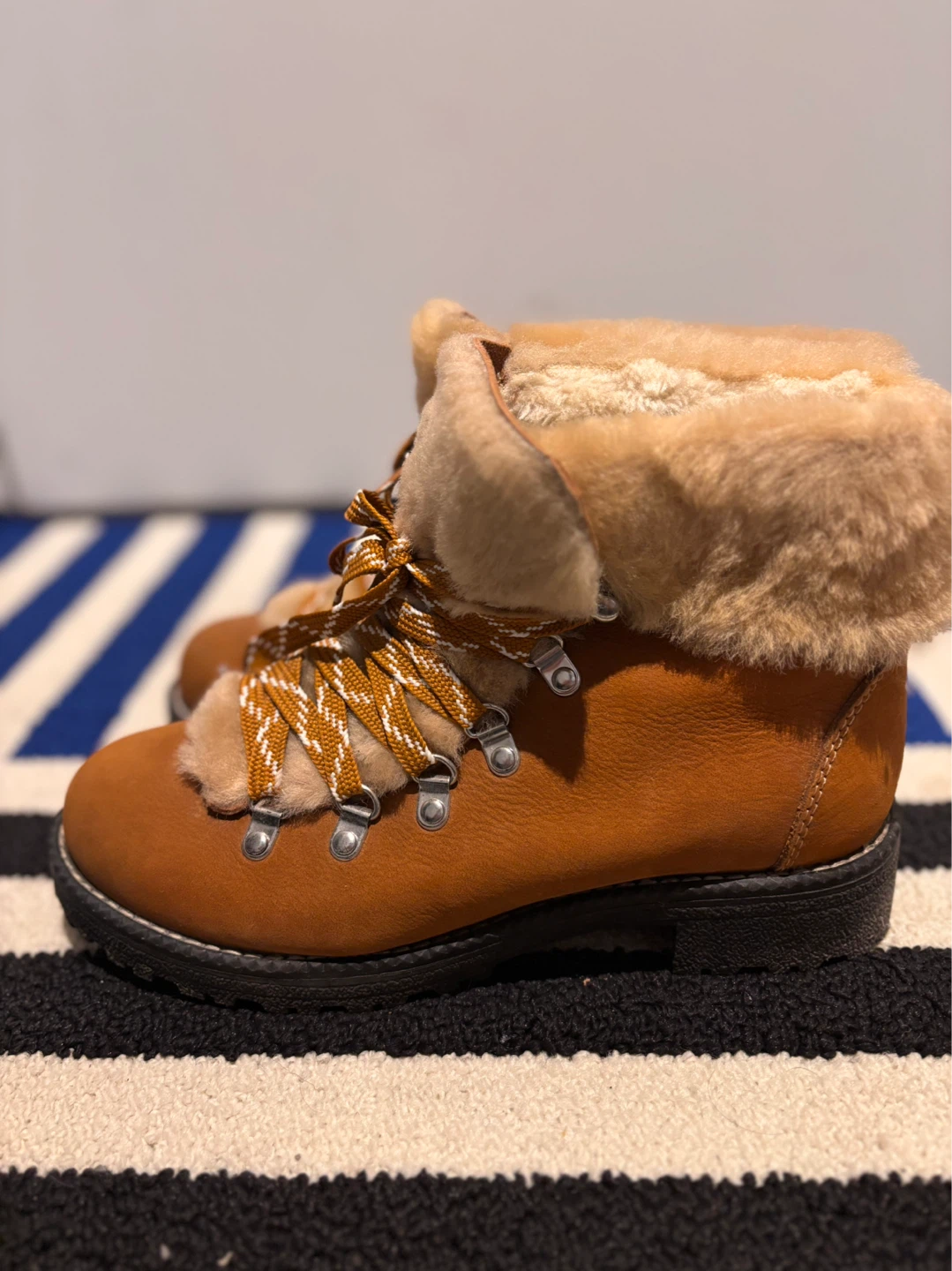 J. Crew Brown Suede Fur Lined Boots - Size 8 - photo 4