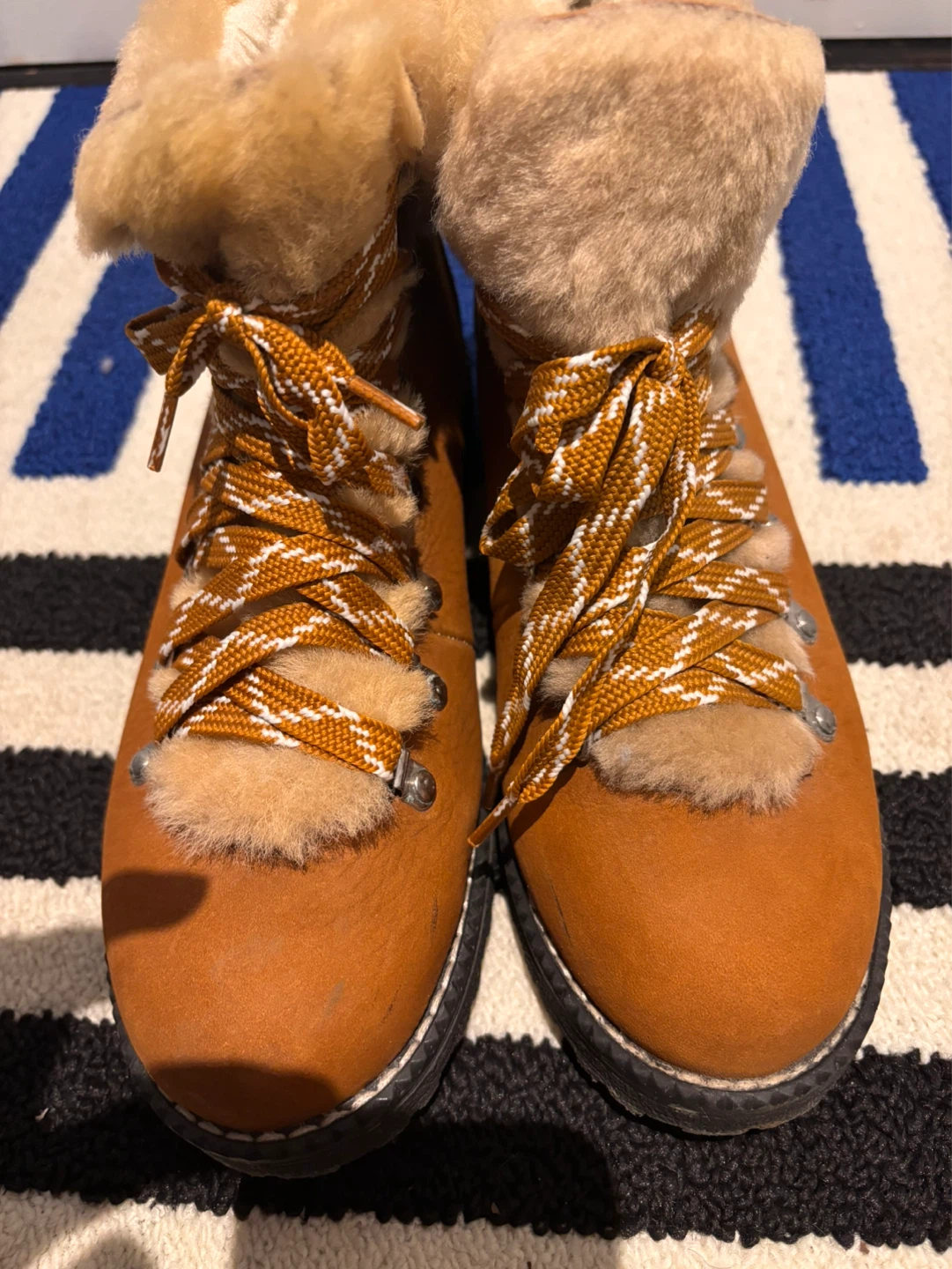 J. Crew Brown Suede Fur Lined Boots - Size 8 - photo 5