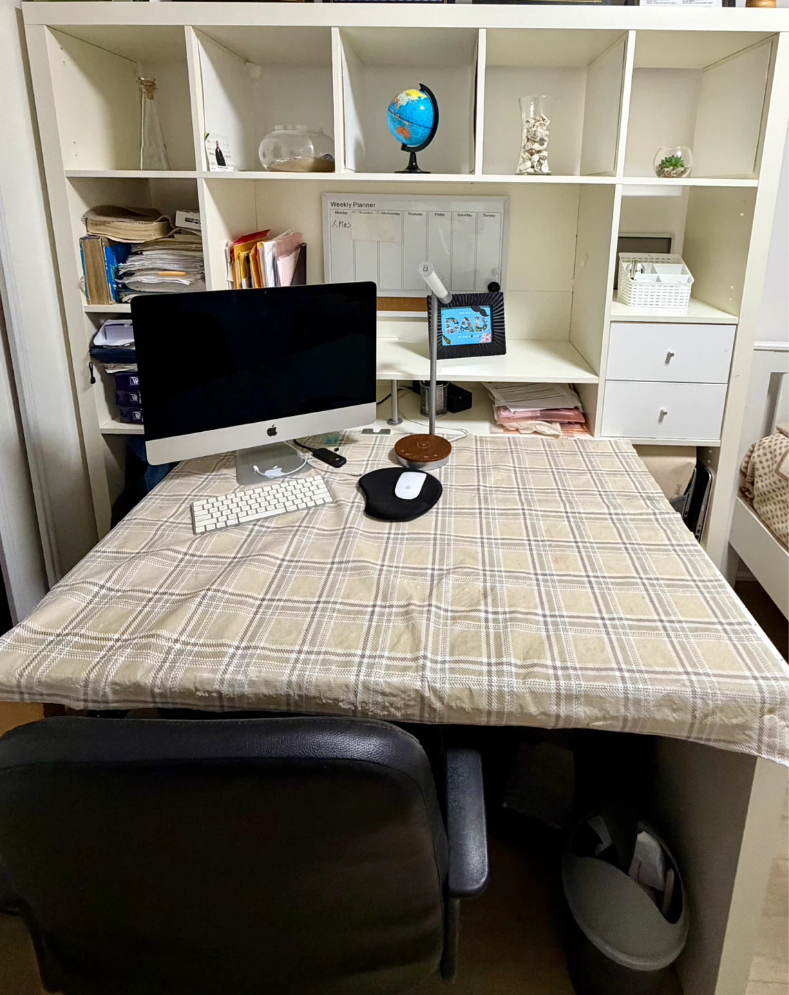 Study table with bookshelf