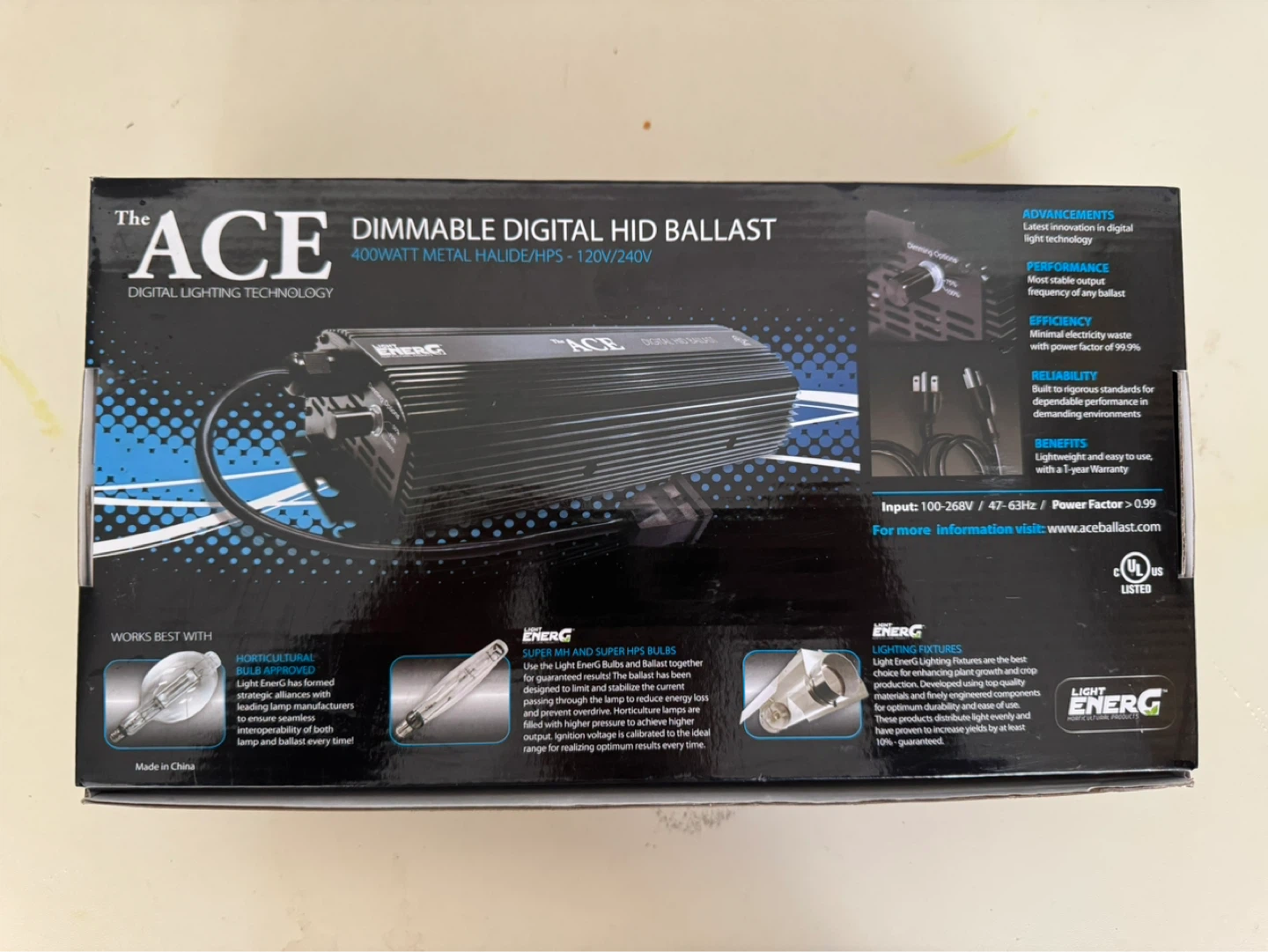 The ACE 400W Dimmable Digital HID Ballast - photo 4