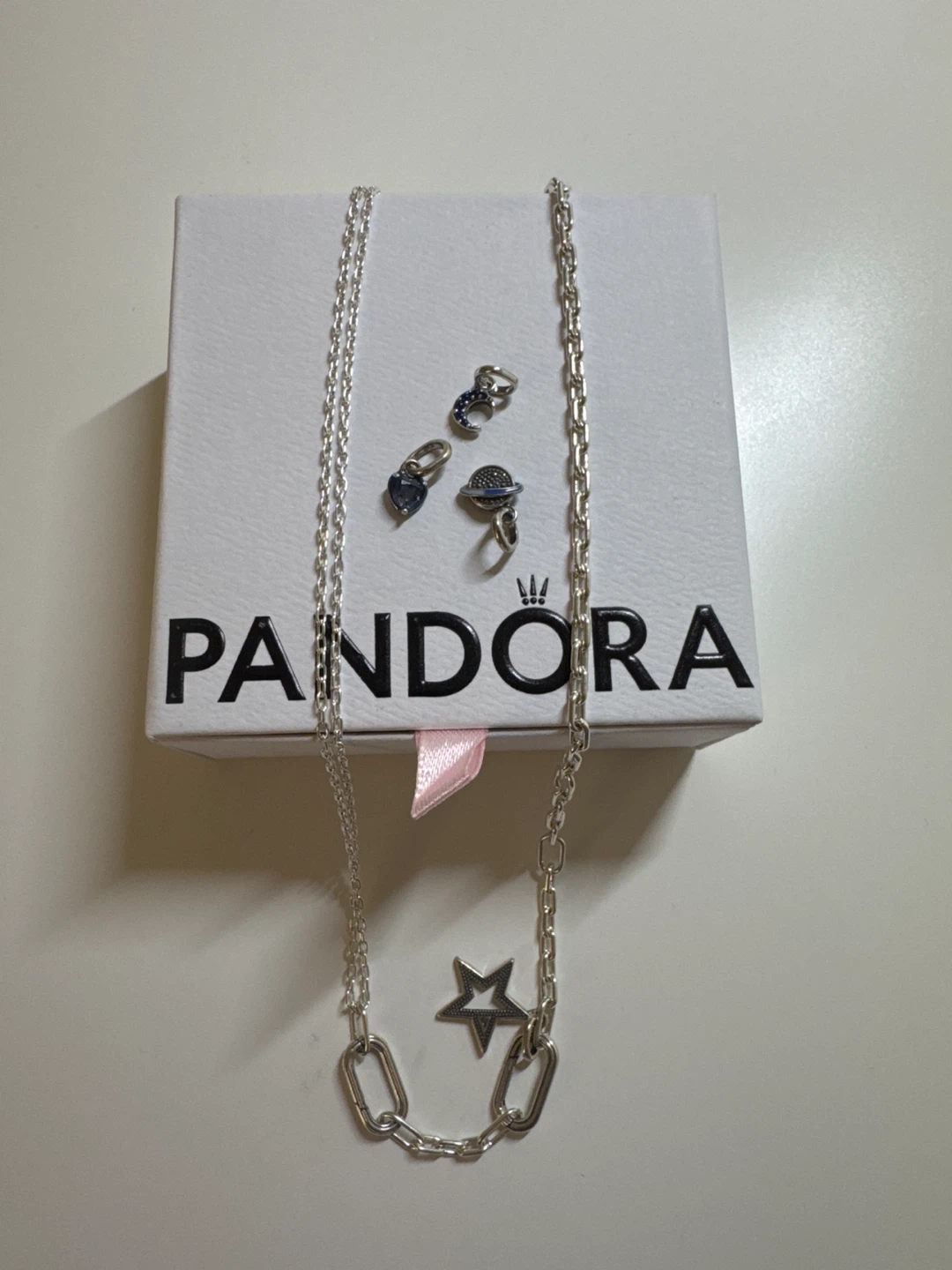 Pandora Necklace with Charms