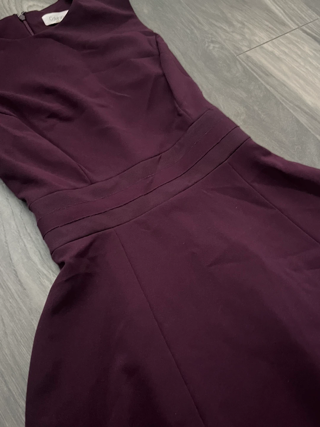 Calvin Klein Deep Plum Sleeveless Fit & Flare Dress | Women - photo 3