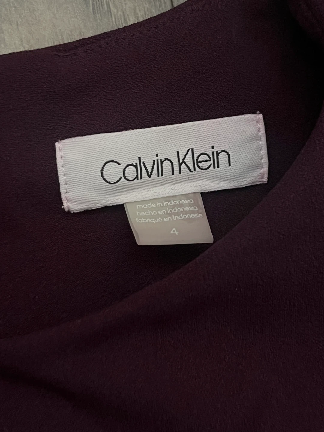 Calvin Klein Deep Plum Sleeveless Fit & Flare Dress | Women - photo 2