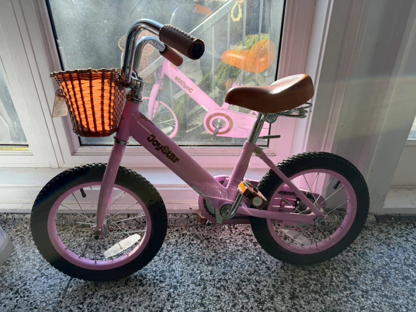 JoyStar Pink Kids Bicycle with Basket