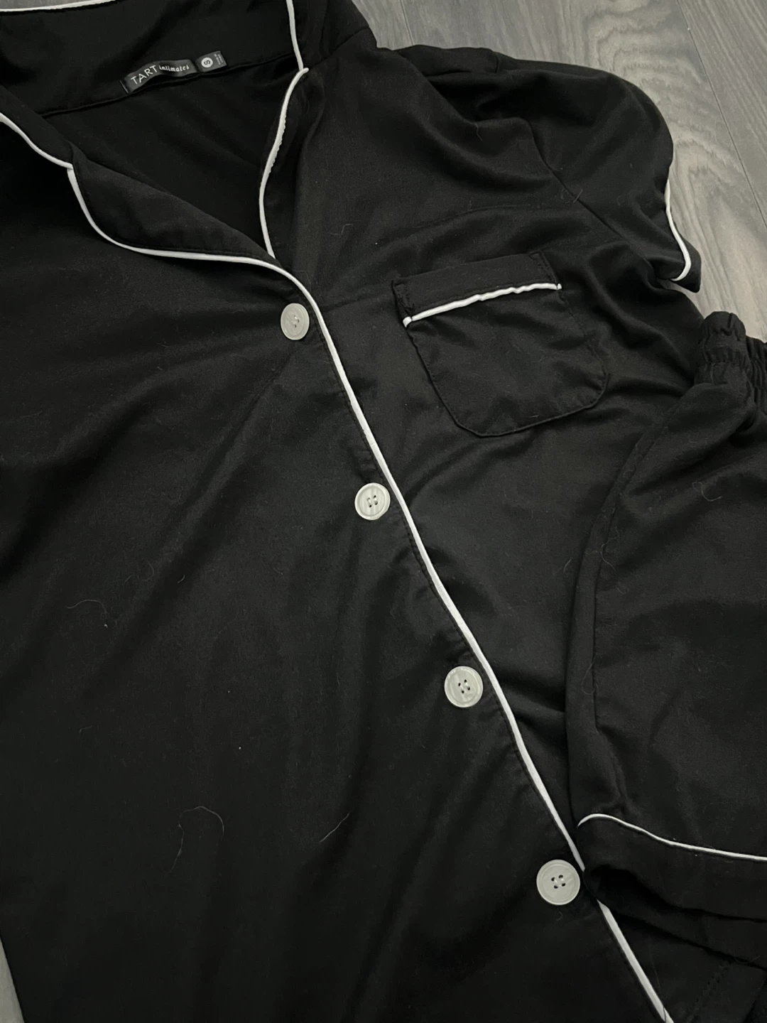 Tart Intimates Black & White Trim Sleepwear/Loungewear Set - photo 2