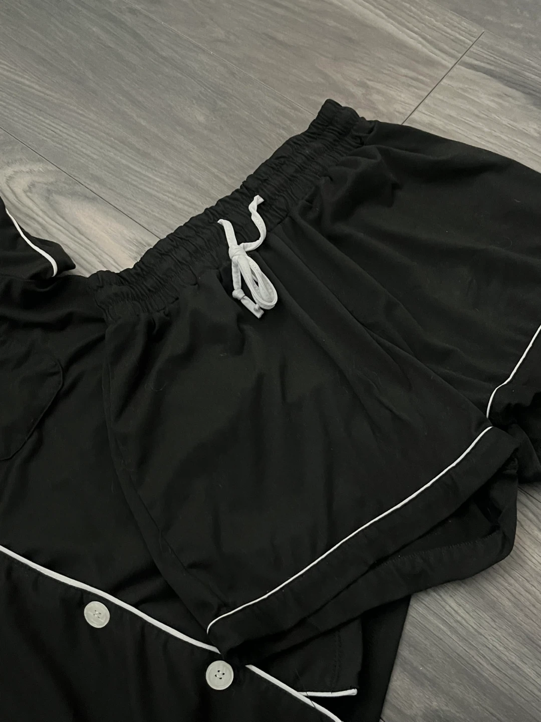 Tart Intimates Black & White Trim Sleepwear/Loungewear Set - photo 4