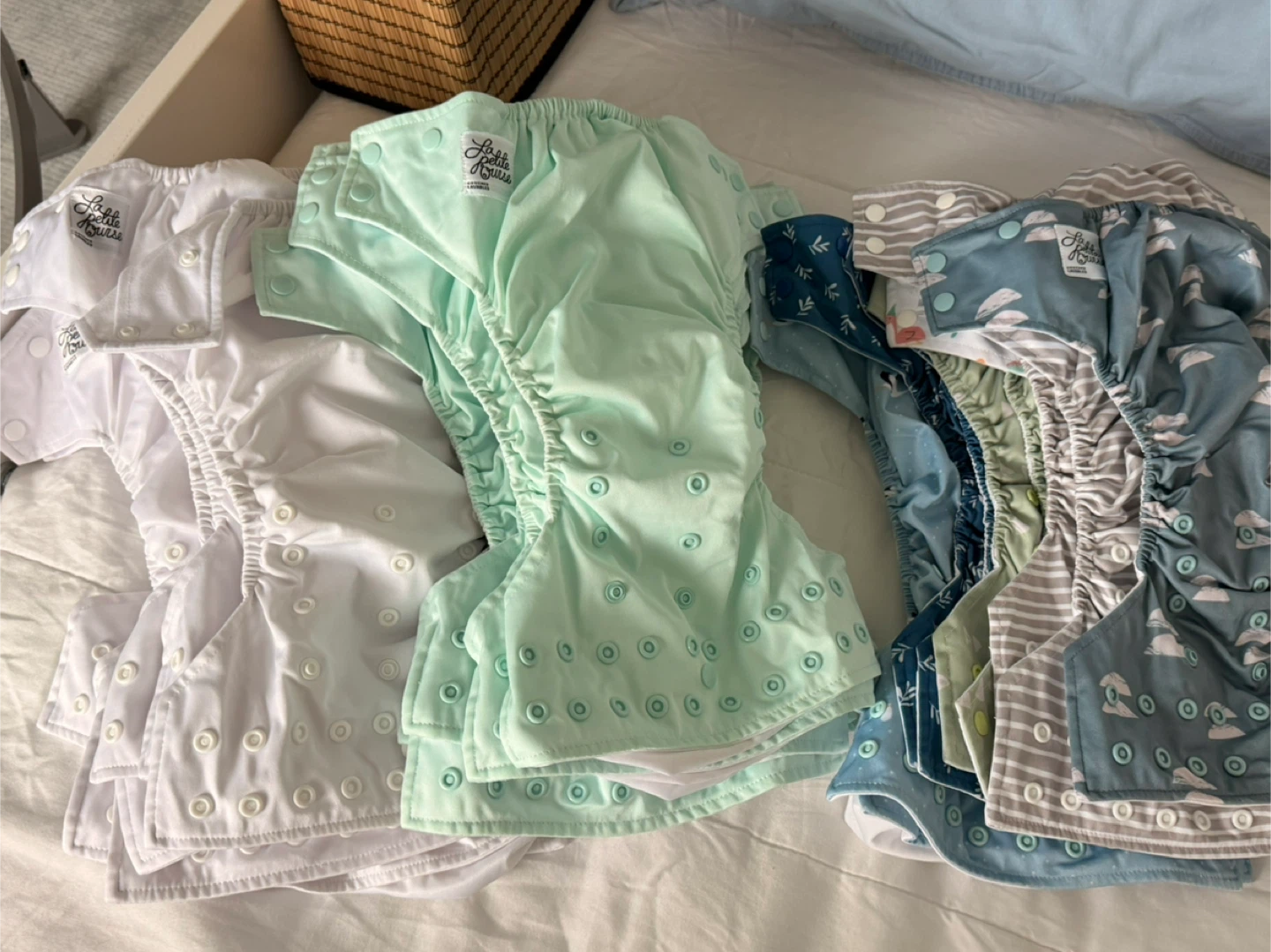Cloth Diaper Bundle - 30 diapers, inserts and liners