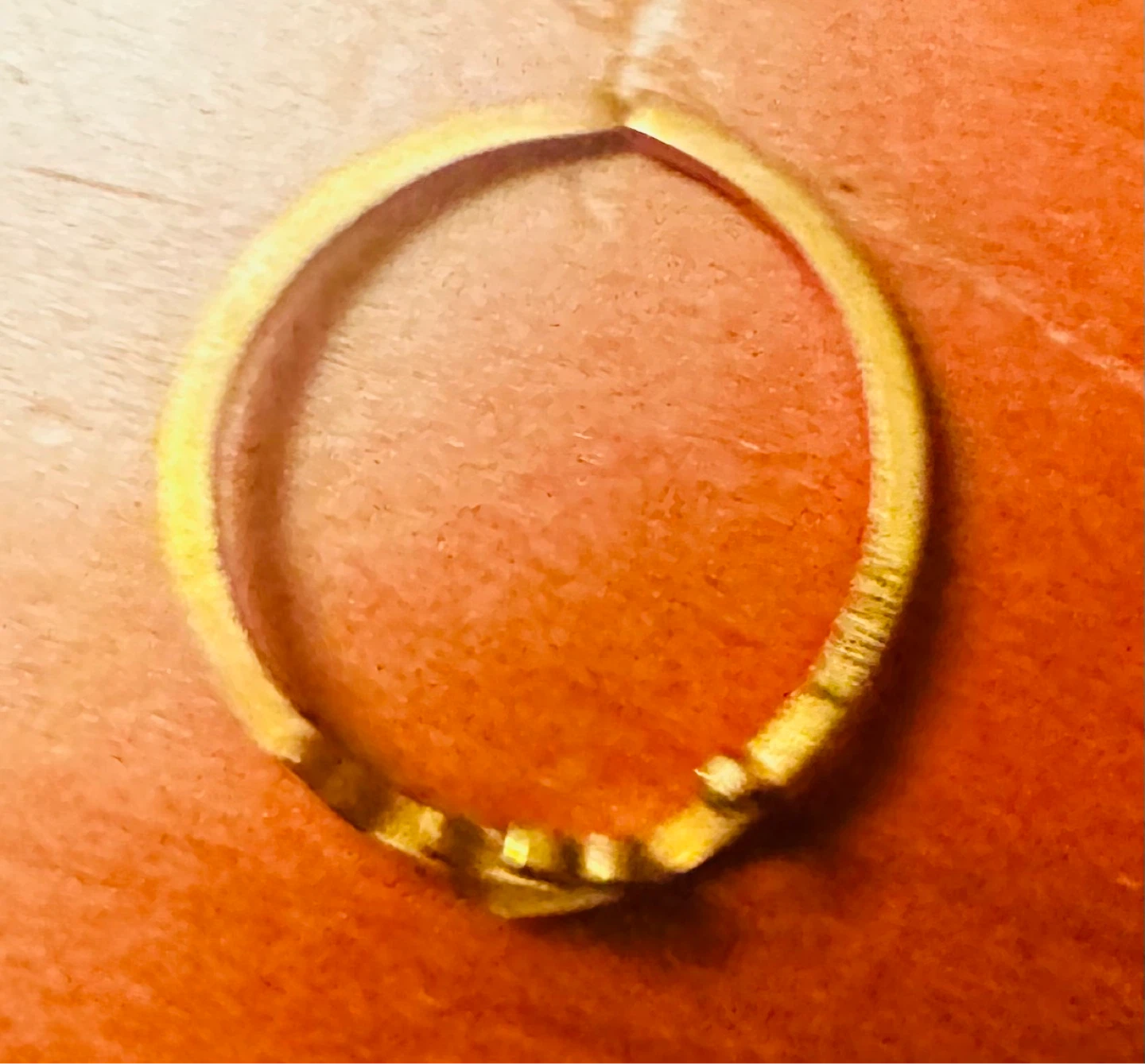 Gold Tone Ring with Arabic Script - photo 3