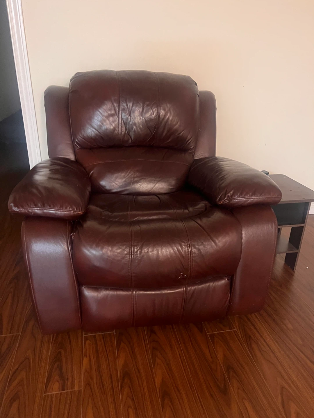 Brown Leather Recliner Chair