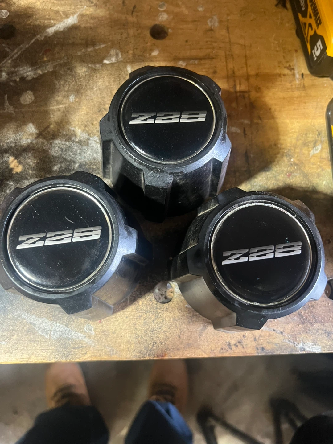 Set of 3 Z/28 Hubcaps