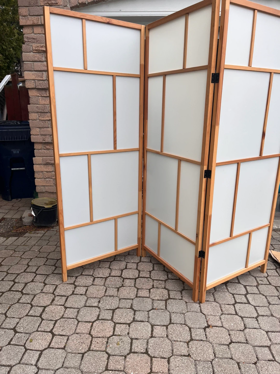 3-Panel Folding Screen Divider - photo 3