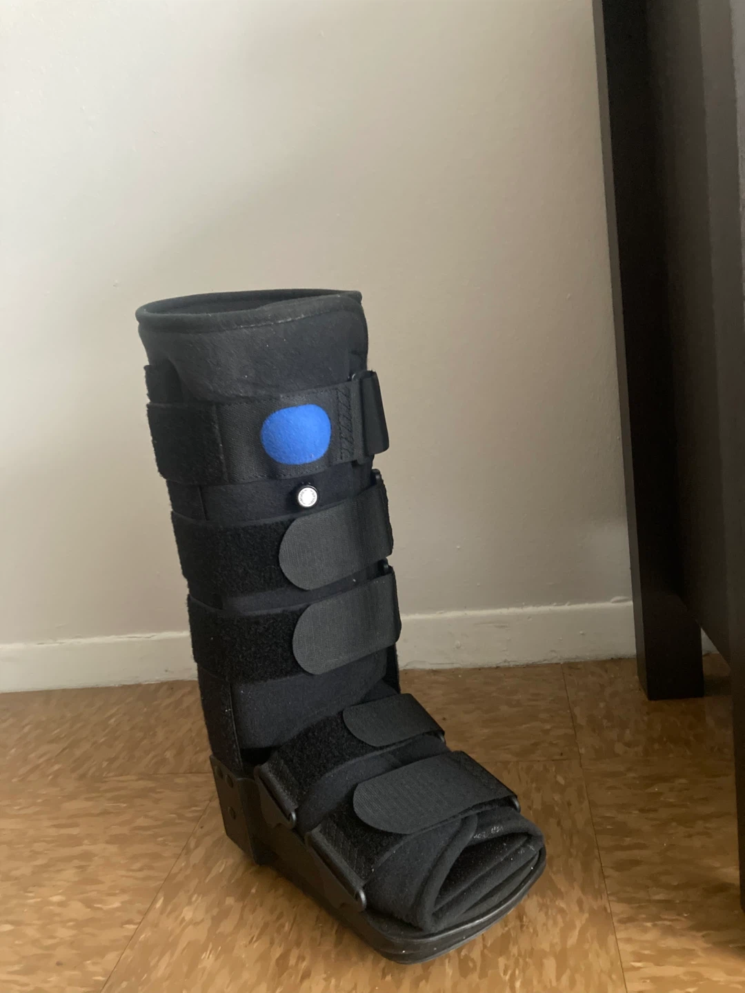 Black Walking Boot