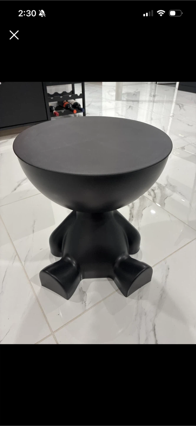 Black Decorative Stool / Side Table