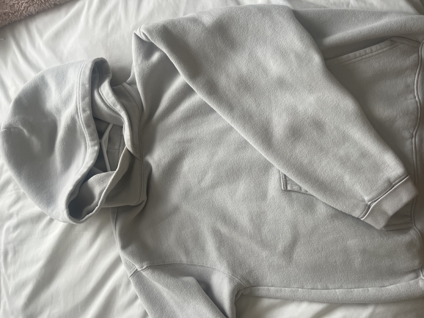 TNA Sweatfleece Cozy Fleece Hoodie - Size M ICE GREY