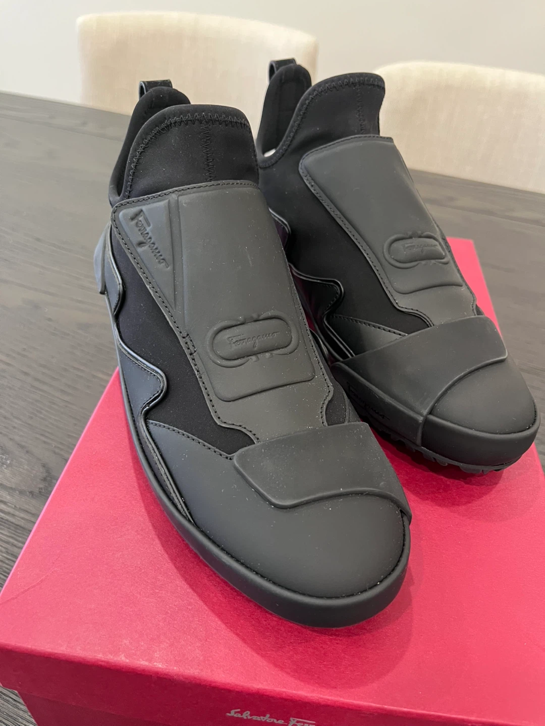 Salvatore Ferragamo Niobe Sneakers - Black