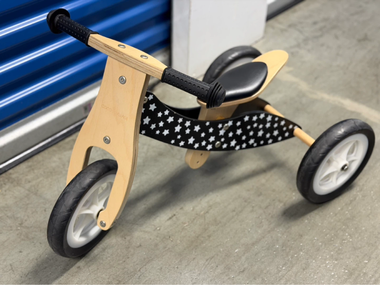 Coco Village Wooden Balance Bike with Stars