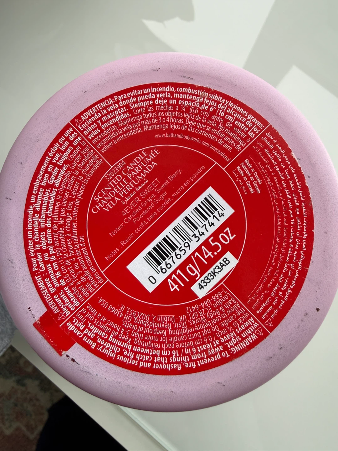 New Bath & Body Works 4Ever Sweet Scented Candle - photo 3